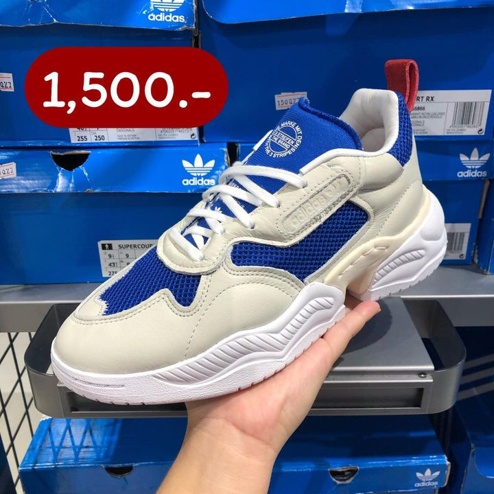 white blue sneaker
