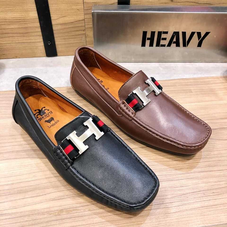 Heavy men leather shoes