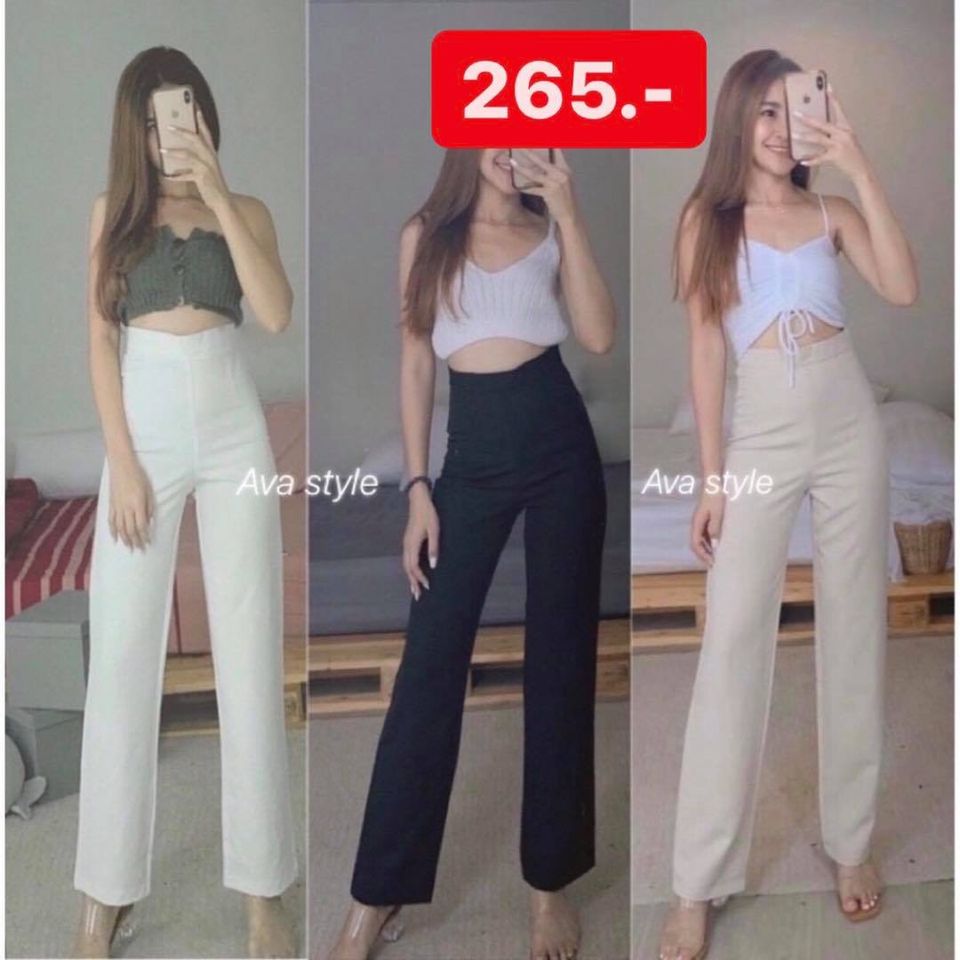 high waist pants women fashion