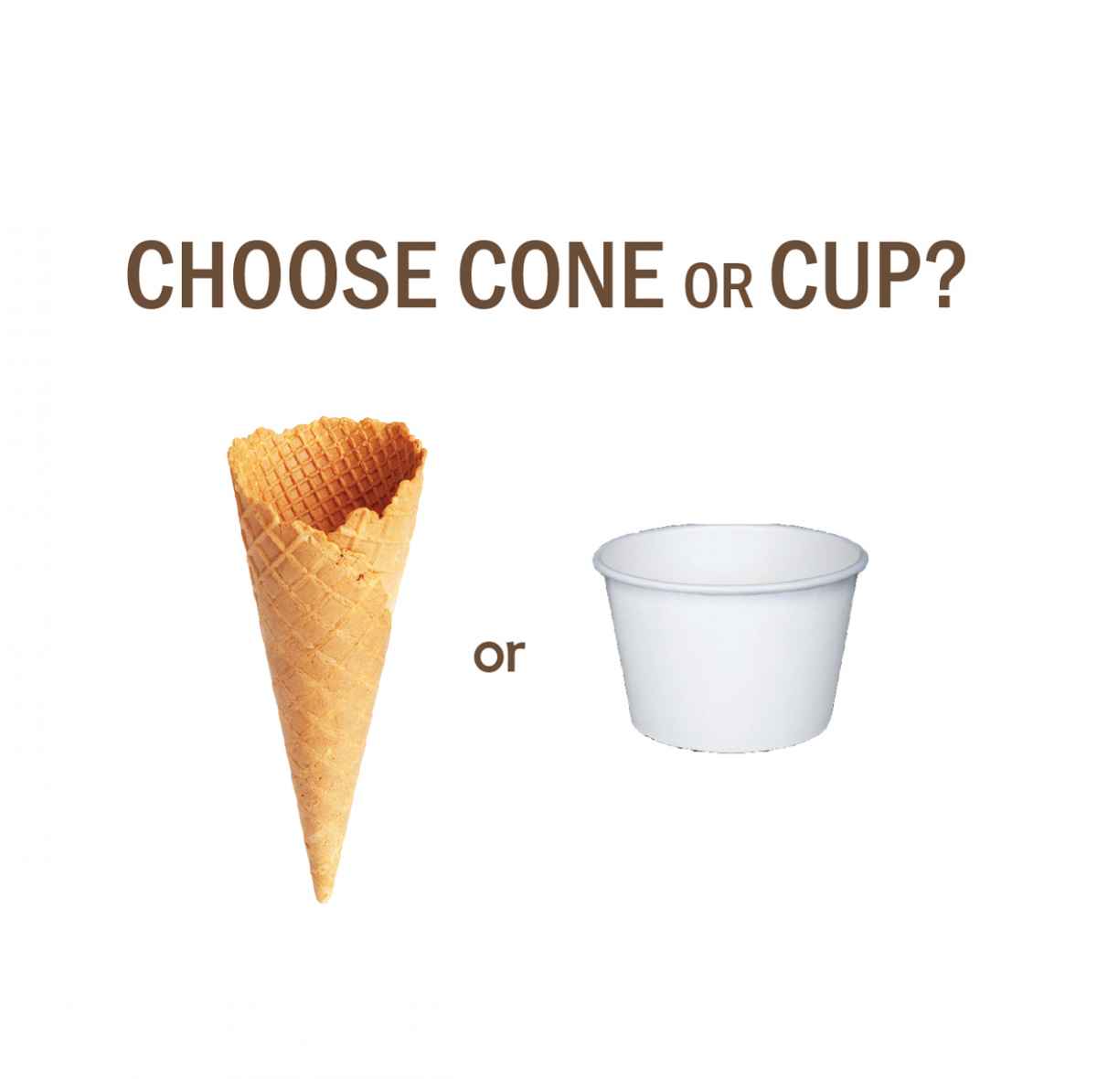 cone on cup