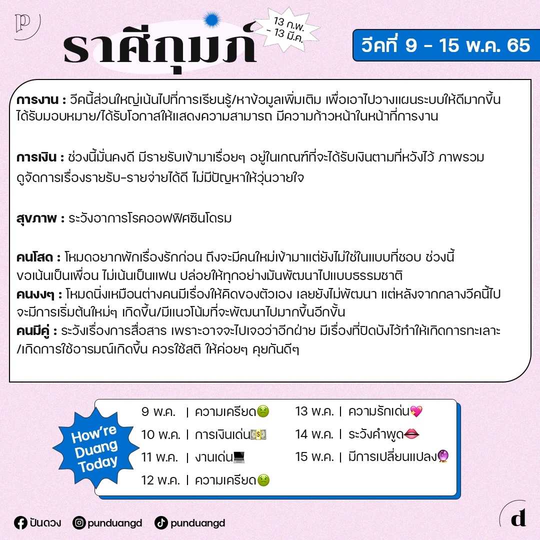 ดวงราศีกุมภ์