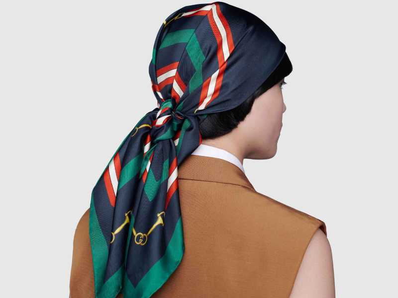 GUCCI-silk scarf