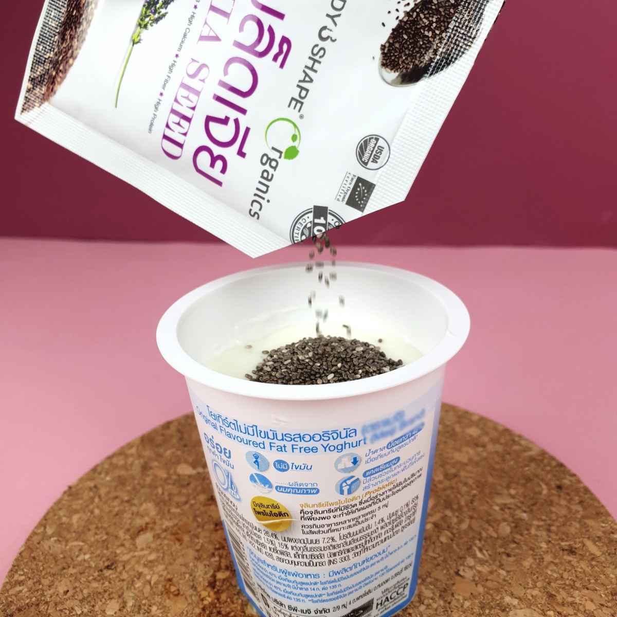 Chia Seeds with yogurt
