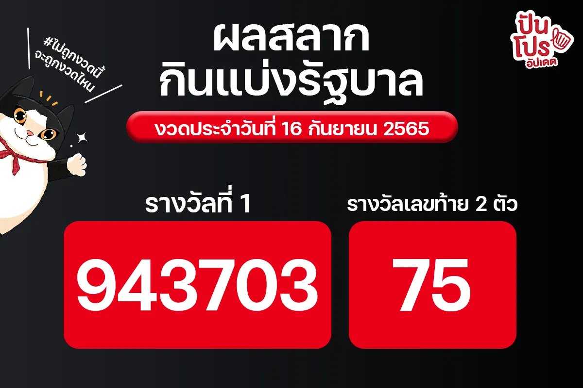 ตรวจหวยกันจ้า ช่วงเวลาเงินๆ ทองๆ แบบนี้ มาดูผลสลากกินแบ่งรัฐบาลงวด 16 ก.ย. 65 กันดีกว่าจ้า ตรวจหวยกันจ้า ช่วงเวลาเงินๆ ทองๆ แบบนี้ มาดูผลสลากกินแบ่งรัฐบาลงวด 16 ก.ย. 65 กันดีกว่าจ้า