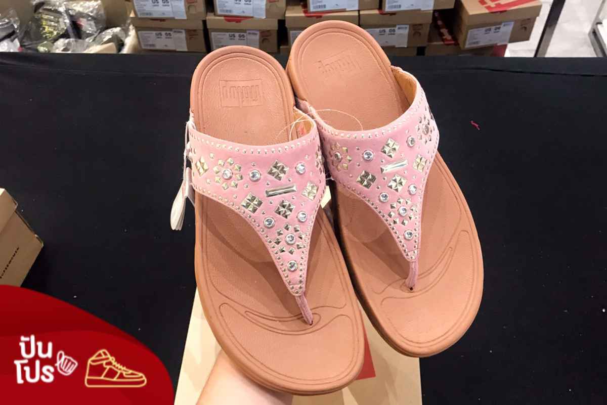 fitflop รองเท้าแตะ Lulu Aztek Stud-Suede ลด 70%