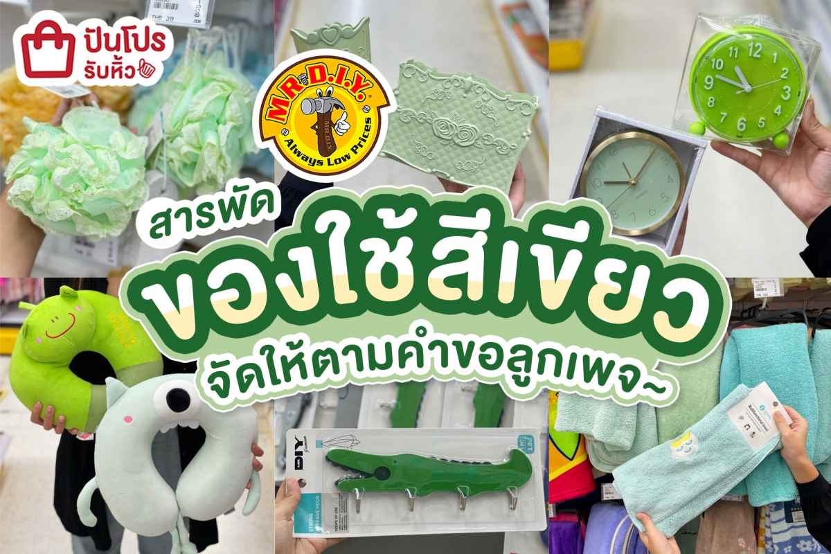 💚 สารพัดของใช้สีเขียว จัดให้ตามคำขอลูกเพจ~