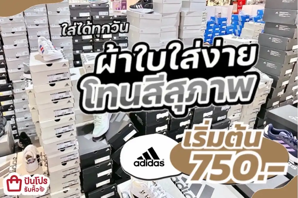 adidas ผ้าใบโทนสีสุภาพ